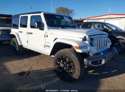 2023 JEEP WRANGLER 4XE SAHARA 4X4 White  Hybrid 1C4JJXP67PW630416 photo #1