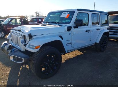 2023 JEEP WRANGLER 4XE SAHARA 4X4 White  Hybrid 1C4JJXP67PW630416 photo #3