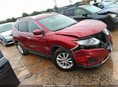 2019 NISSAN ROGUE SV Burgundy  Gasoline 5N1AT2MV4KC808054 photo #1