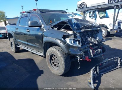 2018 TOYOTA TUNDRA SR5 5.7L V8 Black  Gasoline 5TFDY5F12JX701672 photo #1