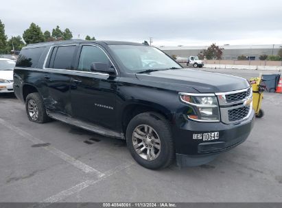 2015 CHEVROLET SUBURBAN 1500 LT Black  Gasoline 1GNSCJKC3FR614582 photo #1