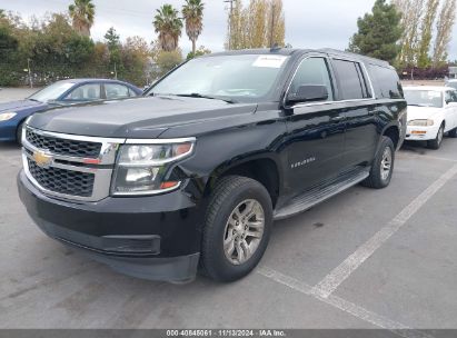 2015 CHEVROLET SUBURBAN 1500 LT Black  Gasoline 1GNSCJKC3FR614582 photo #3