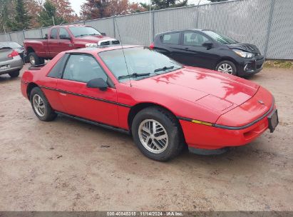 1988 PONTIAC FIERO Red  Gasoline 1G2PE11R6JP206312 photo #1