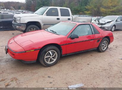 1988 PONTIAC FIERO Red  Gasoline 1G2PE11R6JP206312 photo #3