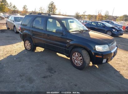 2007 MERCURY MARINER LUXURY Black  Gasoline 4M2YU81147KJ20129 photo #1