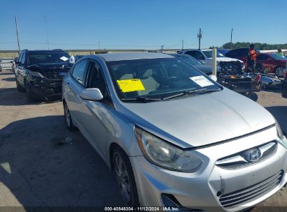 2013 HYUNDAI ACCENT GLS Silver  Gasoline KMHCU4AE1DU302636 photo #1