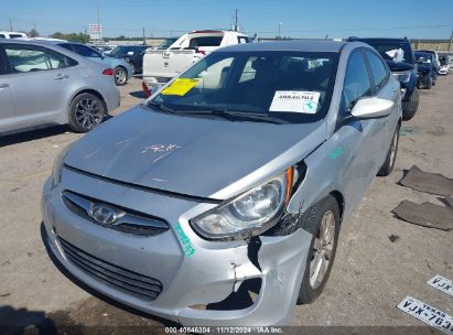 2013 HYUNDAI ACCENT GLS Silver  Gasoline KMHCU4AE1DU302636 photo #3