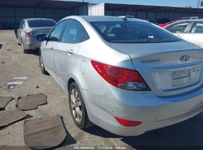 2013 HYUNDAI ACCENT GLS Silver  Gasoline KMHCU4AE1DU302636 photo #4