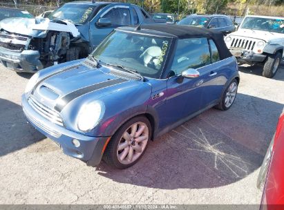 2006 MINI COOPER S Blue  Gasoline WMWRH33506TK57754 photo #3