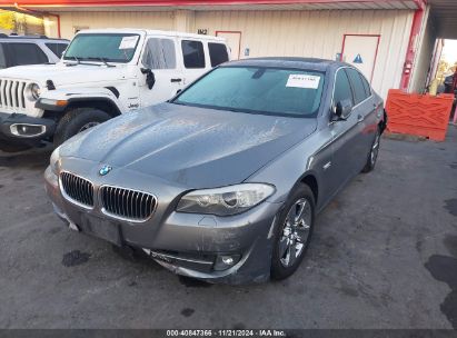 2012 BMW 528I Gray  Gasoline WBAXG5C59CDX03542 photo #3