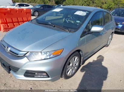 2012 HONDA INSIGHT EX Blue  Hybrid JHMZE2H77CS005502 photo #3