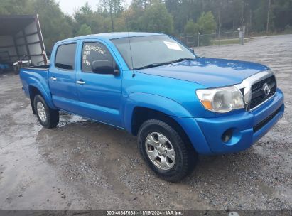 2011 TOYOTA TACOMA DOUBLE CAB Blue  Gasoline 5TFJX4GN4BX005074 photo #1