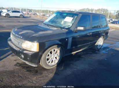 2009 LAND ROVER RANGE ROVER HSE Black  Gasoline SALMF15419A305296 photo #3