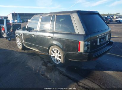 2009 LAND ROVER RANGE ROVER HSE Black  Gasoline SALMF15419A305296 photo #4