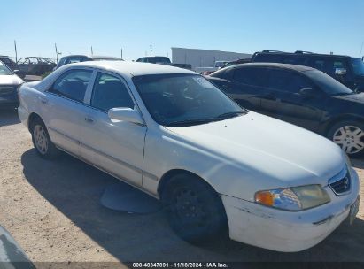 2001 MAZDA 626 ES V6/LX V6 White  Gasoline 1YVGF22D015205535 photo #1