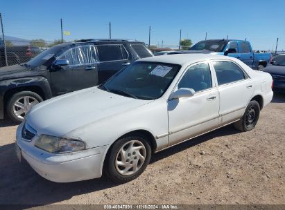 2001 MAZDA 626 ES V6/LX V6 White  Gasoline 1YVGF22D015205535 photo #3