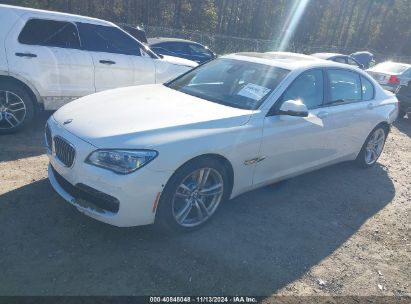 2013 BMW 750LI White  Gasoline WBAYE8C59DD132843 photo #3