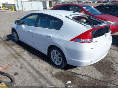 2010 HONDA INSIGHT EX White  Hybrid JHMZE2H76AS016651 photo #4