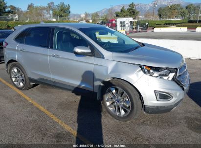 2016 FORD EDGE TITANIUM Gray  Gasoline 2FMPK3K88GBC31472 photo #1