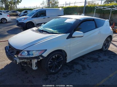 2015 HONDA CR-Z EX White  Hybrid JHMZF1C60FS000099 photo #3