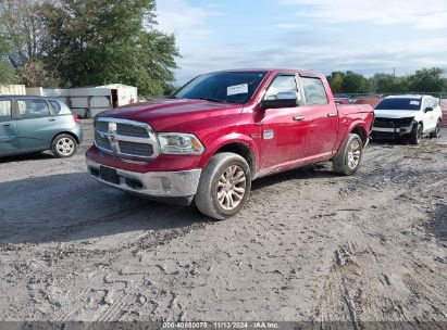 2015 RAM 1500 LARAMIE LONGHORN Maroon  Diesel 1C6RR7PM8FS749874 photo #3