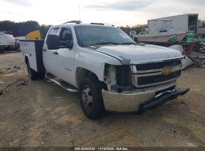 2013 CHEVROLET SILVERADO 3500HD CHASSIS WORK TRUCK White  Diesel 1GB4KZC86DF219182 photo #1