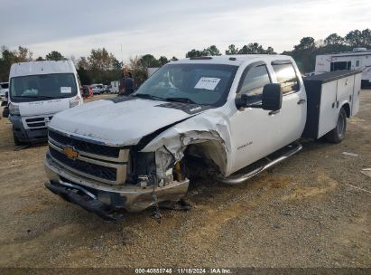 2013 CHEVROLET SILVERADO 3500HD CHASSIS WORK TRUCK White  Diesel 1GB4KZC86DF219182 photo #3