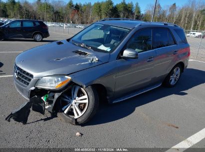 2014 MERCEDES-BENZ ML 350 4MATIC Gray  Gasoline 4JGDA5HB6EA427732 photo #3