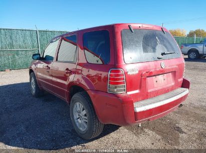 2007 MERCURY MARINER LUXURY Red  Gasoline 4M2YU81197KJ11829 photo #4