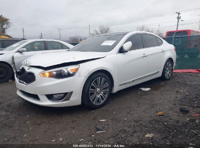 2014 KIA CADENZA PREMIUM White  Gasoline KNALN4D70E5129313 photo #3