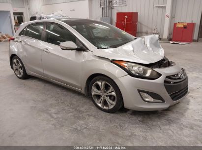 2013 HYUNDAI ELANTRA GT BASE W/BLUE Silver  Gasoline KMHD35LE4DU034577 photo #1