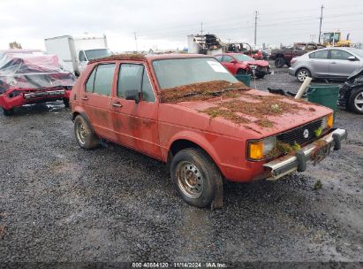 1981 VOLKSWAGEN RABBIT L CUSTOM Red  Diesel 1VWFG0175BV187076 photo #1