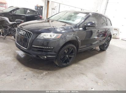 2014 AUDI Q7 3.0T PREMIUM Black  Gasoline WA1LGBFE0ED018211 photo #3