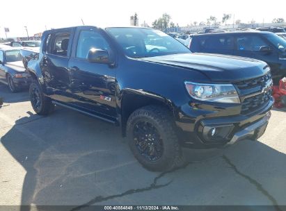 2022 CHEVROLET COLORADO 4WD  SHORT BOX Z71 Black  Gasoline 1GCGTDEN0N1192197 photo #1