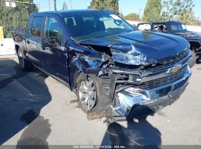 2022 CHEVROLET SILVERADO 1500 LTD 4WD  SHORT BED LT WITH 2FL Blue  Gasoline 1GCPYJEK8NZ234414 photo #1