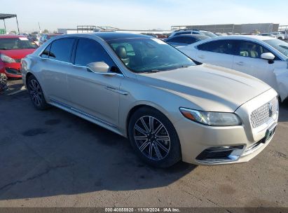 2017 LINCOLN CONTINENTAL RESERVE Gold  Gasoline 1LN6L9NP6H5624083 photo #1