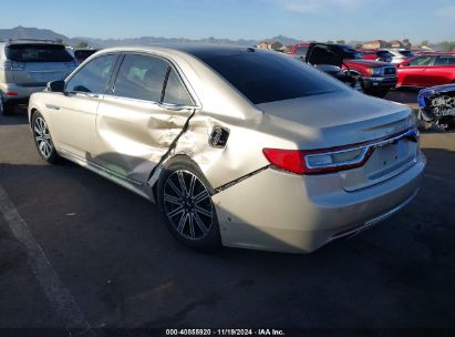 2017 LINCOLN CONTINENTAL RESERVE Gold  Gasoline 1LN6L9NP6H5624083 photo #4