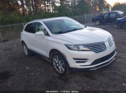 2016 LINCOLN MKC RESERVE White  Gasoline 5LMCJ3C90GUJ21113 photo #1