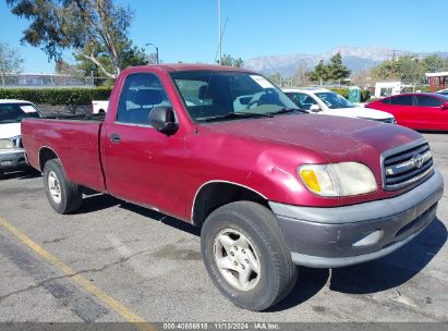 2000 TOYOTA TUNDRA Red  Gasoline 5TBJN3212YS098561 photo #1