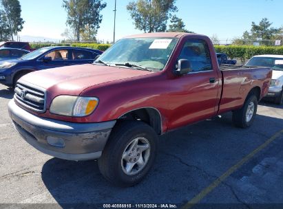 2000 TOYOTA TUNDRA Red  Gasoline 5TBJN3212YS098561 photo #3