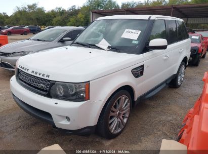 2012 LAND ROVER RANGE ROVER SPORT HSE White  Gasoline SALSK2D42CA722797 photo #3