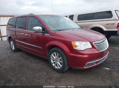 2015 CHRYSLER TOWN & COUNTRY LIMITED PLATINUM Burgundy  Flexible Fuel 2C4RC1GG6FR711269 photo #1