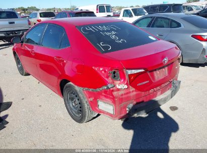 2015 TOYOTA COROLLA LE Red  Gasoline 2T1BURHE7FC440975 photo #4