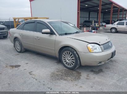 2005 MERCURY MONTEGO PREMIER Gold  Gasoline 1MEFM42125G622348 photo #1