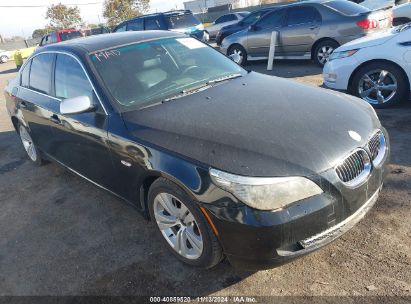 2009 BMW 528I Black  Gasoline WBANU53579C119087 photo #1