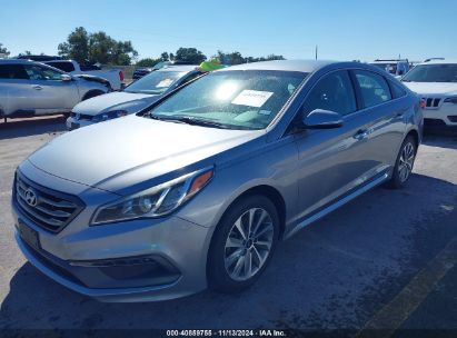 2015 HYUNDAI SONATA SPORT Gray  Gasoline 5NPE34AF5FH096906 photo #3