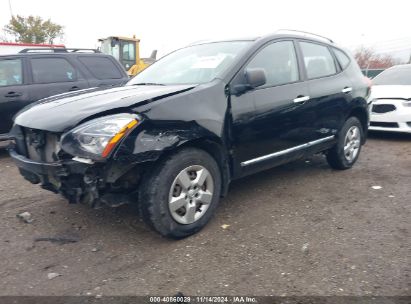 2014 NISSAN ROGUE SELECT S Black  Gasoline JN8AS5MT4EW620522 photo #3