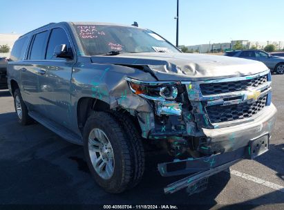 2019 CHEVROLET SUBURBAN LT Gray  Gasoline 1GNSKHKC8KR119090 photo #1