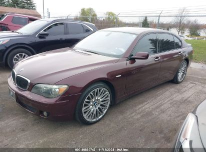 2008 BMW 750LI Burgundy  Gasoline WBAHN83598DT79012 photo #3