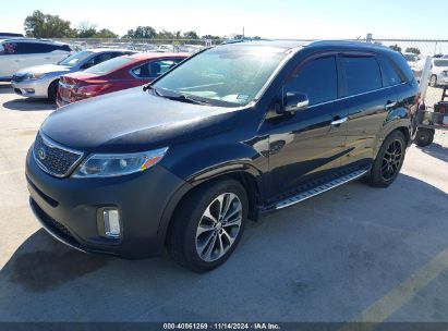 2014 KIA SORENTO SX Black  Gasoline 5XYKW4A79EG466134 photo #3